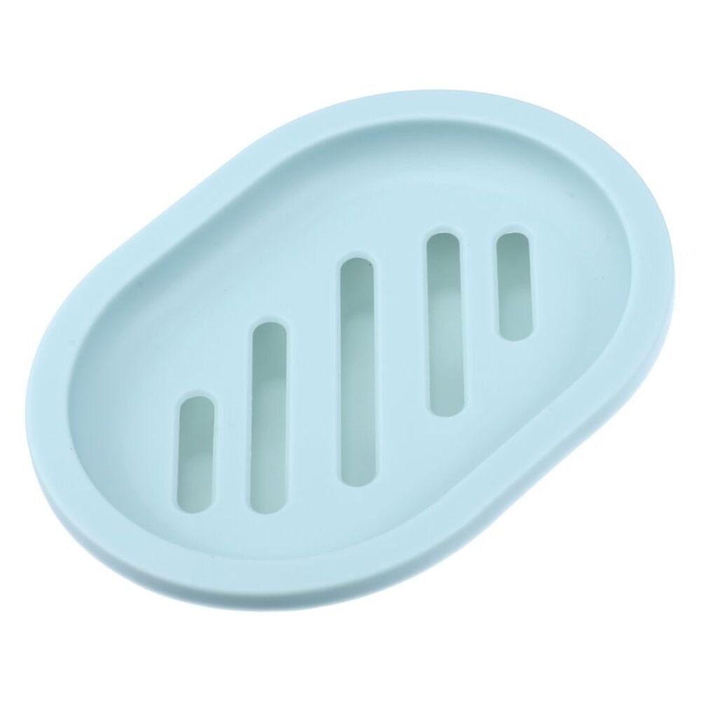 Soap Dish, Keep Soap Dry, Soap Cleaning Storage, for Home Light Blue